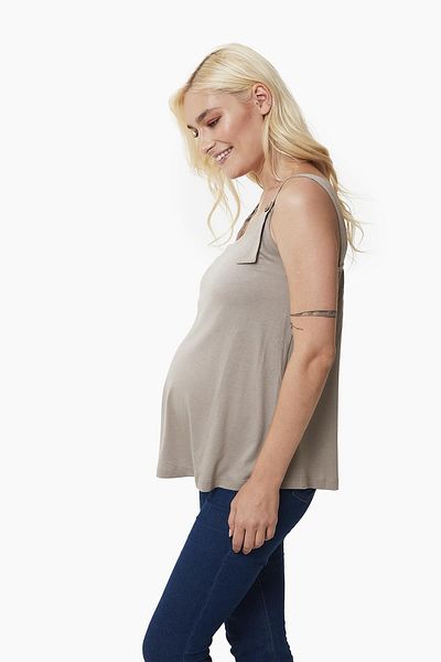 Style The Bump Tricou de maternitate cu detaliu cu nasturi Emery