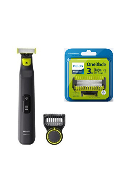 Philips QP6530/15 Oneblade Pro Yüz Ve Sakal Şekillendirici Tıraş Makinesi - QP630 Yedek Başlık Set