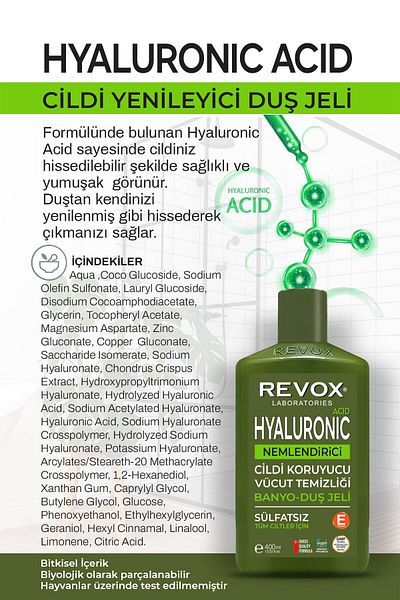 Revox Multi Mineral Complex Skin Revitalizing + Hyaluronic Acid Skin Moisturizing Shower Gel Economic Set