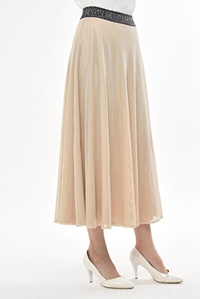 Asees Mesh A-Line Skirt