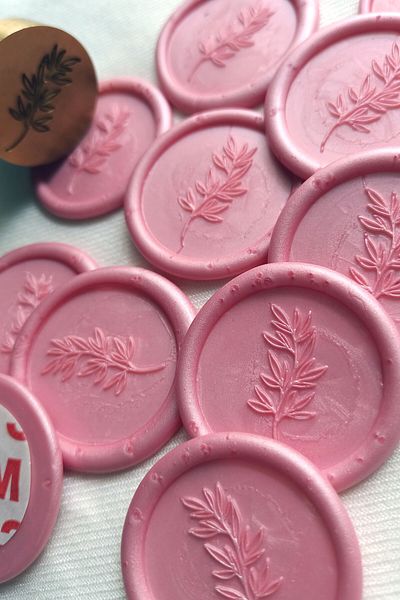 Dekorden Ready wax seal - Pink pearl (50 Pieces)