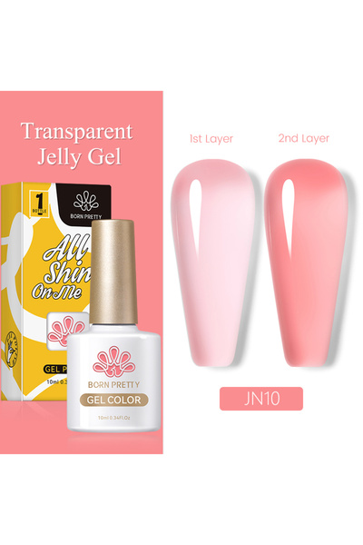 Born Pretty PRO JELLY NUDE GEL 10 ML YARI SAYDAM KALICI OJE