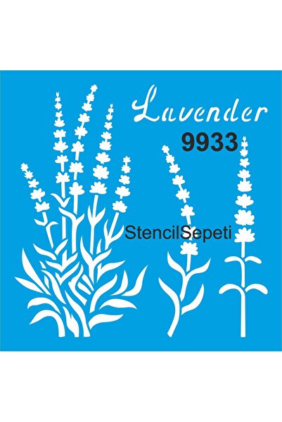 StencilSepeti نمط اللافندر - قالب رسم استنسل 30x30 سم