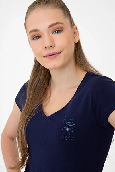 U.S. Polo Assn. Γυναικείο μπλουζάκι Navy Blue