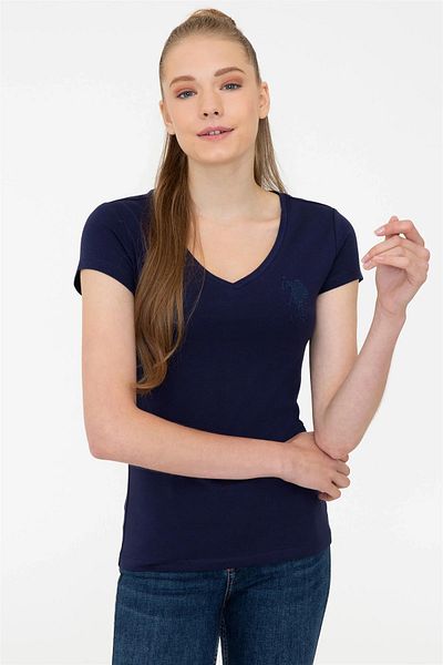 U.S. Polo Assn. Tricou damă bleumarin