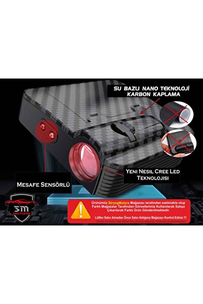 ototime Mazda Araçlar İçin Pilli Yapıştırmalı Kapı Altı Led Logo-Markana Özel Sticker Hediye-