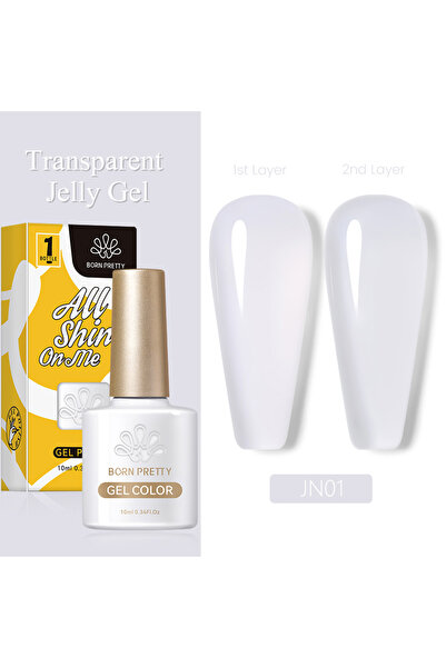 Born Pretty PRO JELLY NUDE GEL 10 ML YARI SAYDAM KALICI OJE