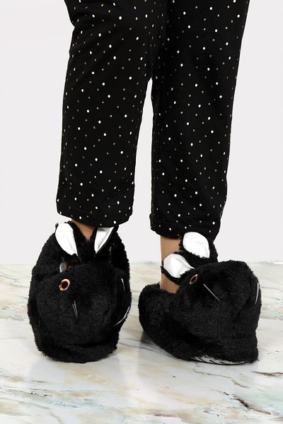 Moricha Unisex Rabbit Foot Ζεστές χειμερινές αφράτες παντόφλες
