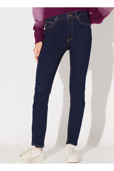 Lee Hohe Taille, super schmales Bein, schmale Passform, blaue Damen-Jeanshose, L 62602336 -Blau