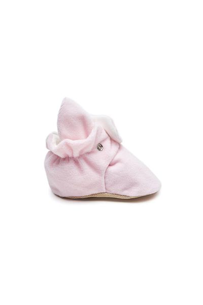 First Step Snap-On Anti-Slip Sole Booties Baby Anti-Slip Sole Snap Booties F-850-PUDRA Pink