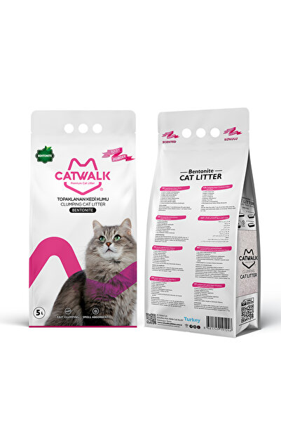 Catwalk Bebek Pudralı Kedi Kumu , Ince Taneli Kedi Kumu 5 Lt