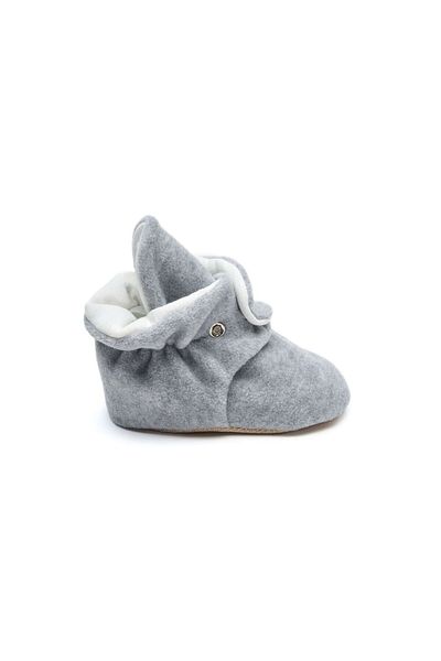 First Step Snap Anti-Slip Sole Booties Baby Anti-Slip Sole Snap Booties F-850-GRI Gray