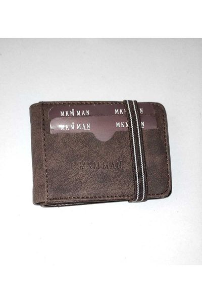 firdevsi hobi nubuck Horizontal Elastic Cased Card Holder Wallet