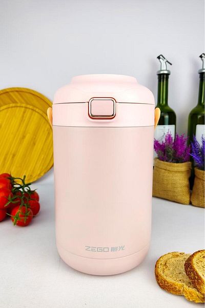 Digithome Food Thermos with Stainless Steel Chamber 2000 ml Pink - Yk1412 C320.025