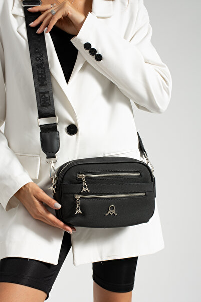 YOGII Sydney Model Γυναικεία Δερμάτινη Ποιότητα Τσάντα χιαστί ώμου VIP πολλαπ...