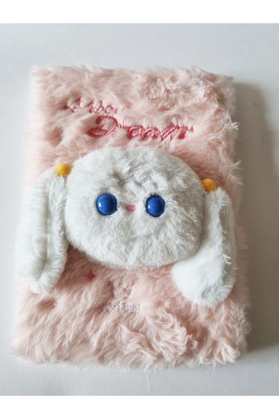 Modellino Memory Book with Teddy Bear Figure Plush Memory Book 20x15cm Lined 80 Sheets