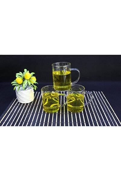 HANLI BAZAAR AVM 3 Piece Glass Cup Heat Resistant Thermal