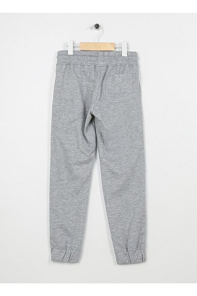 U.S. Polo Assn. Skinny Leg Grey Melange Boy's Sweatpants Javyıy023