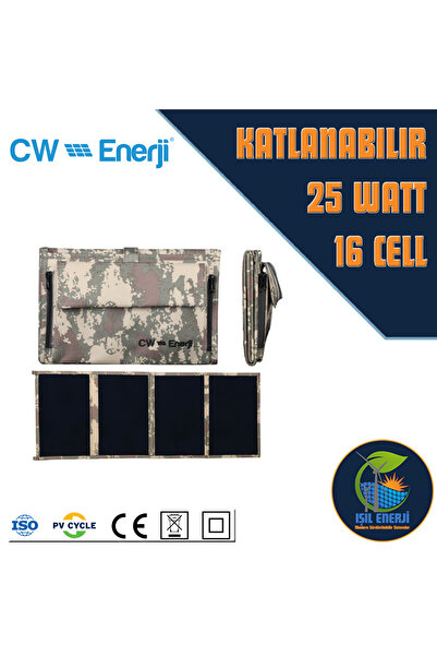 CW Enerji TOMMATECH 25WP KATLANABILIR SOLAR ŞARJ PANELI