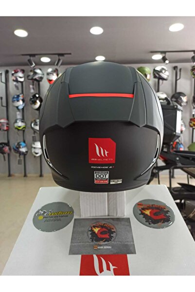 MT Helmets Revenge 2 S Solid A1 Mat Siyah Full Face Kapalı Motosiklet Kaskı