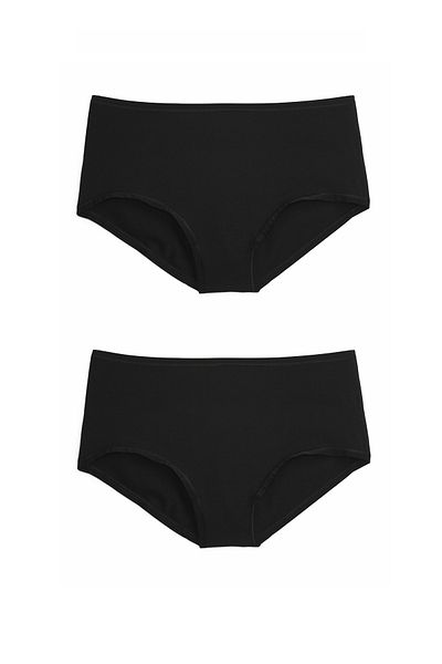 Simi Underwear Essential Women's High Waisted Cotton Modal Panties 2-Piece