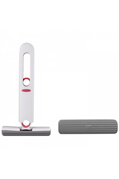 Kamardey Çok Amaçlı Mini Tezgah Üstü Paspas Mini Mop Yedek 1 Yedek Uçlu