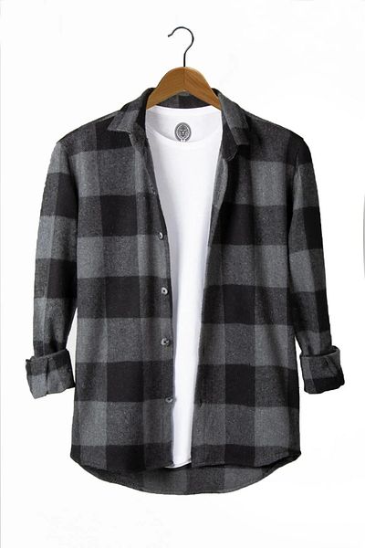 LEYEL Moda Gray Unisex Thick Fleece Shirt