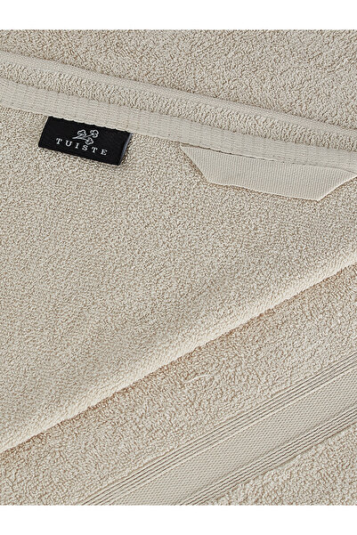 Tuiste Luxury Bathroom Hotel Towel Set Anthracite Gray - Sand Beige, 2 Bath Shower 4 Hand Face 2 Small Kitchen