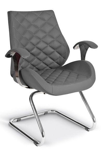 RiseOfis Masko Misafir Koltuğu Konum Koruyuculu Krom Yıldız Ayaklı