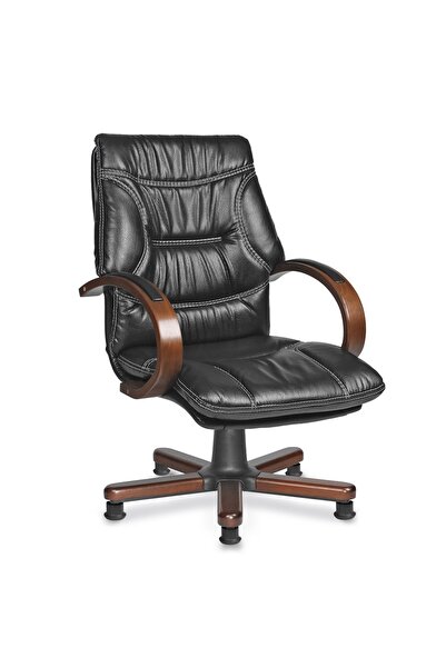 RiseOfis Pırıl Misafir Koltuğu Konum Koruyuculu Ahşap Yıldız Ayaklı