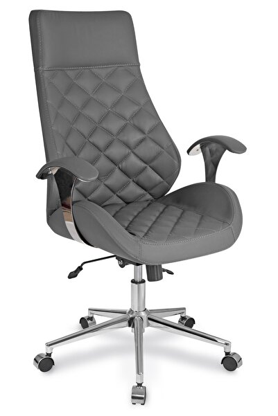 RiseOfis Masko Müdür Koltuğu Multi Tilt Mekanizmalı Krom Yıldız Ayaklı