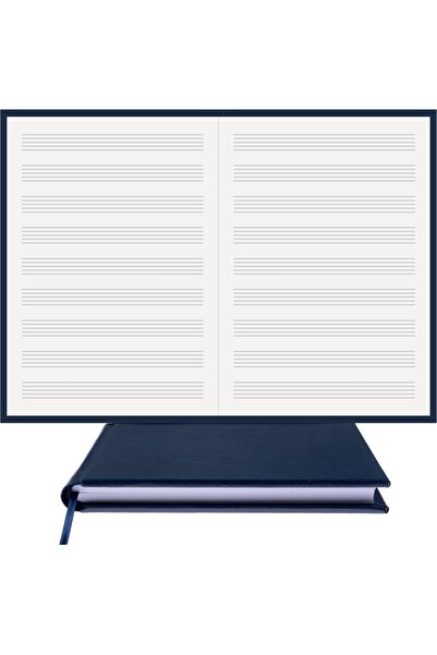 BİDEFTER كتاب موسيقى (بدون مفتاح) 100% صناعة يدوية، خياطة يدوية (خيوط) جلد حر...