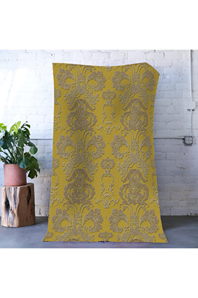 Rugs Modern Halı Mira Sarı Temalı Gri Geleneksel Gül Motif Desenli Dekoratif ...