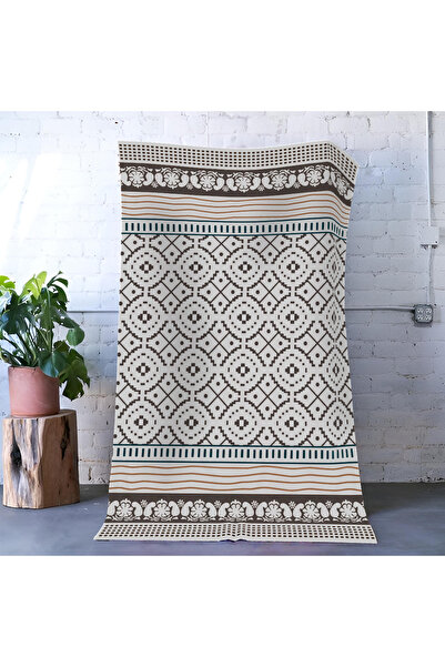 Rugs Modern Halı Mira bež moderni dekorativni tepih sa uzorkom cvetnih ivica ...