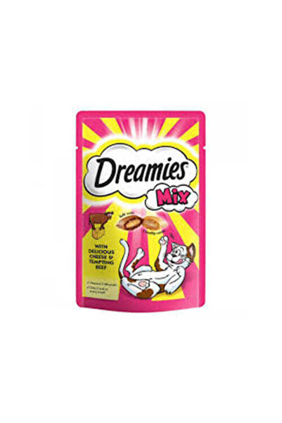 Whiskas Dreamies Mix İç Dolgulu Sığır Etli ve Peynirli Kedi Ödül Bisküvisi 60gr