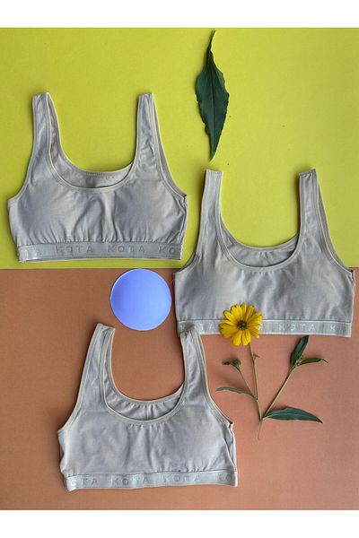 VicTroy Thick Strap 3-Piece Padded Skin Color Half Tank Top (M=70-75, L=80-85, Xl=90-95, 2xl=100-105) 63v13
