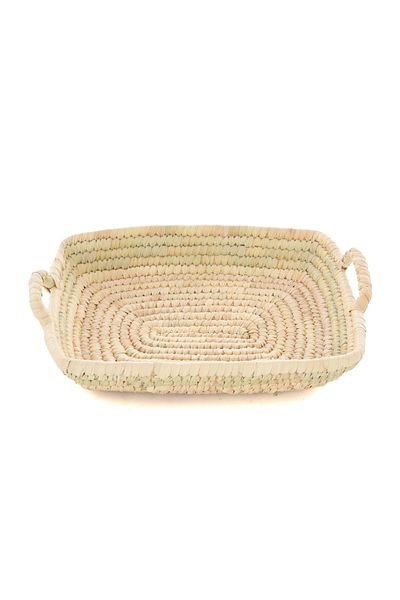 Savana El Yapımı Sanatları Glove Straw Tray Large Size_ 30 Cm