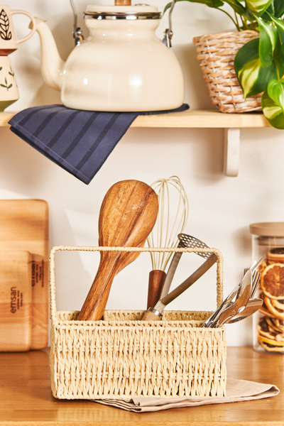 Emsan Naturel Hasır Dikdörtgen Kaşıklık