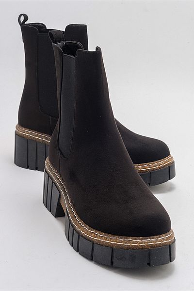 Luvi LUZ Black Suede Women's Boots