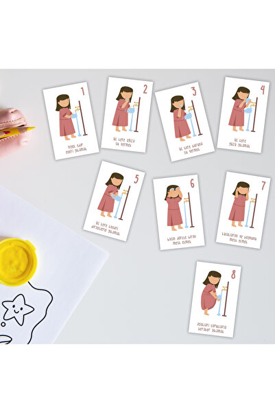 lamel shop ABDESTİ ÖĞRENİYORUM KIZ ÇOCUK STİCKER SETİ