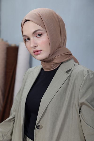 Modakaşmir شال من سلسلة القطن المريح من فرو المنك الداكن