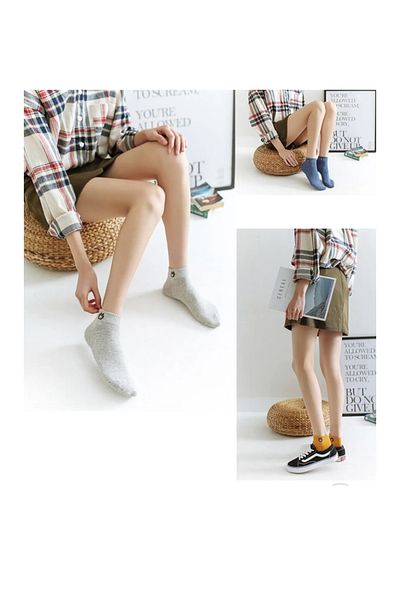 REYNBOO SOCKS 6 ζευγάρια Unisex πολύχρωμα αρκουδάκια με μοτίβο από καουτσούκ που πλένονται