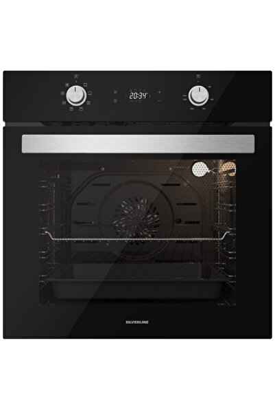 Silverline Siyah Cam Ankastre Set (3472 Bold 60+cs5429b01+bo6504b01)