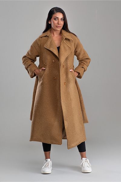 SahraAfra Palton Teddy Oversize