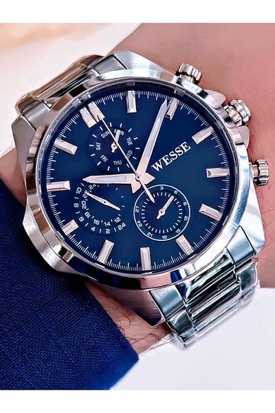 Wesse WWG205803 Wesse New Season Steel Cord Non-Tarnish Color-Tossing Inner Function Active 5 Atm Men's Wristwatch
