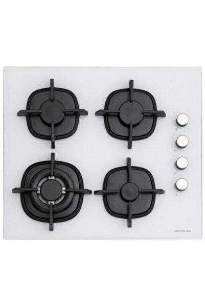 Silverline Beyaz Cam Ankastre Set (3373 Misto 60+cs5429w01+bo6504w01)