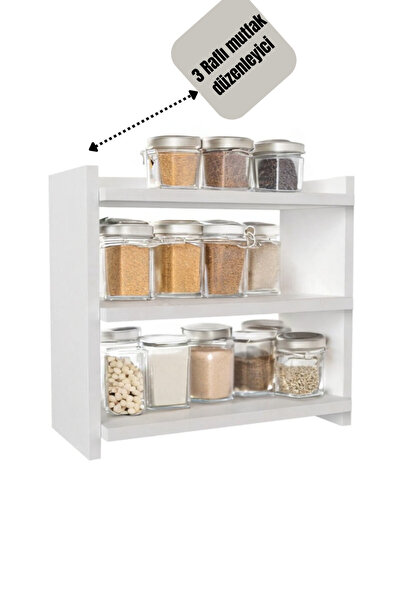 LIUWA Banko Üstü Tezgah Üstü Çok Amaçlı Raf Beyaz