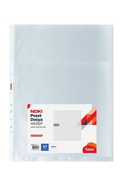 Noki Xl Transparent Bag File 100 Pieces (1 PACK)