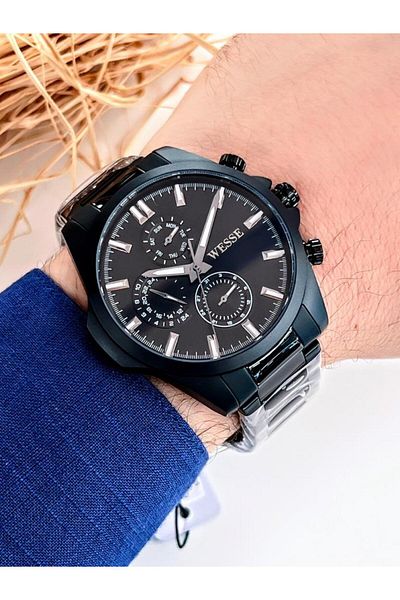 Wesse G.205.806 Wesse New Season Steel Band Anti Tarnish Color Anti Throw Inner Function Active 5 Atm Men's Wristwatch