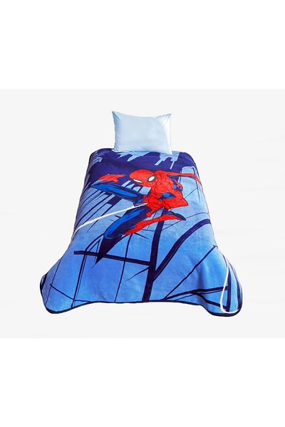Taç Pătură unică originală Disney Spiderman cu licență